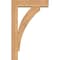 Ekena Millwork Thorton Block Smooth Bracket w/ Offset Brace, Western Red Cedar, 5 1/2"W x 20"D x 32"H BKT0604X20X32THR05SWR - alternate 3